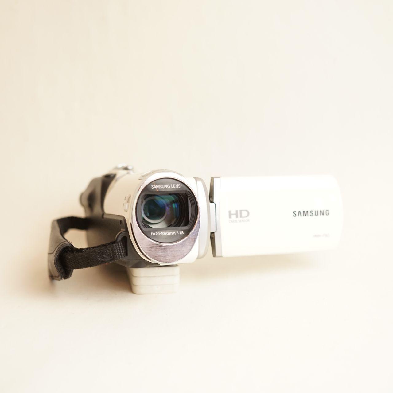 Samsung HMX-F90 Digital Camcorder | HD Video | Tested & Working | Off-White
