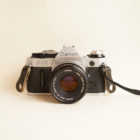 Canon AE-1 Program | Film Camera + Lens | 35mm SLR | Tested & Working
