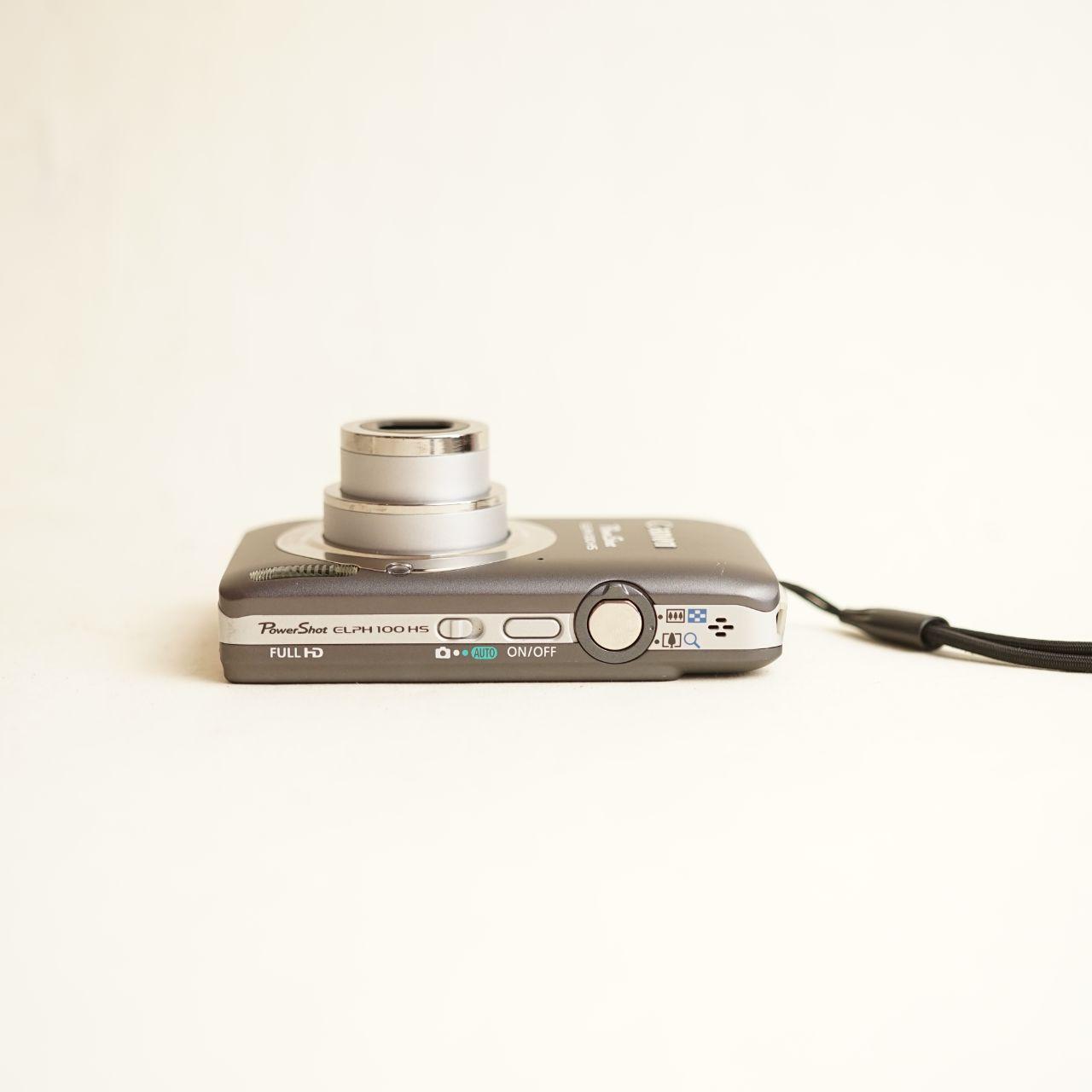 Canon PowerShot ELPH 100 HS Digital Camera | 12.1MP | Tested & Working | Grey