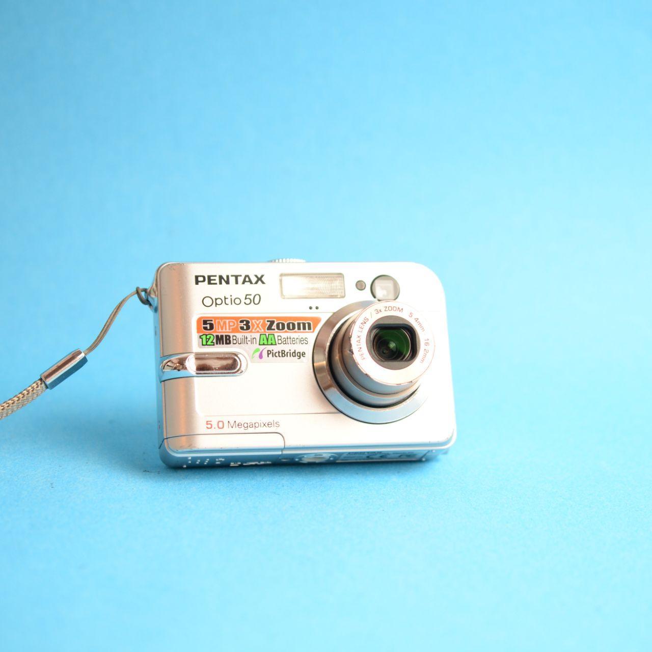 Pentax Optio 50 Digital Camera | 5MP | Tested & Working | Silver