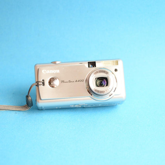 Canon PowerShot A400 Digital Camera | 3.2MP | Tested & Working | Silver