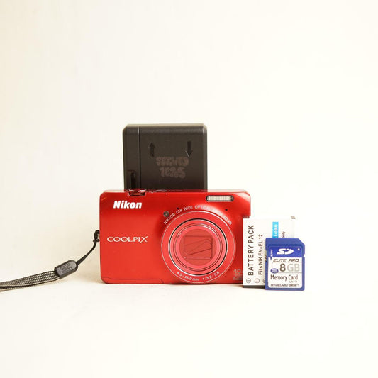 Nikon Coolpix S6300 Digital Camera | 16MP | Read Description | Red