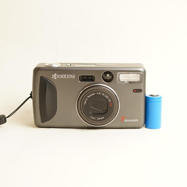 Kyocera T Zoom Film Camera | 35mm Point & Shoot | Tested & Working