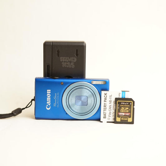 Canon PowerShot ELPH 115 IS Digital Camera | 16MP | Tested & Working | Blue