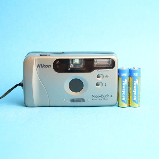Nikon Nice Touch 4 Film Camera | 35mm Point & Shoot | Tested & Working | Grey