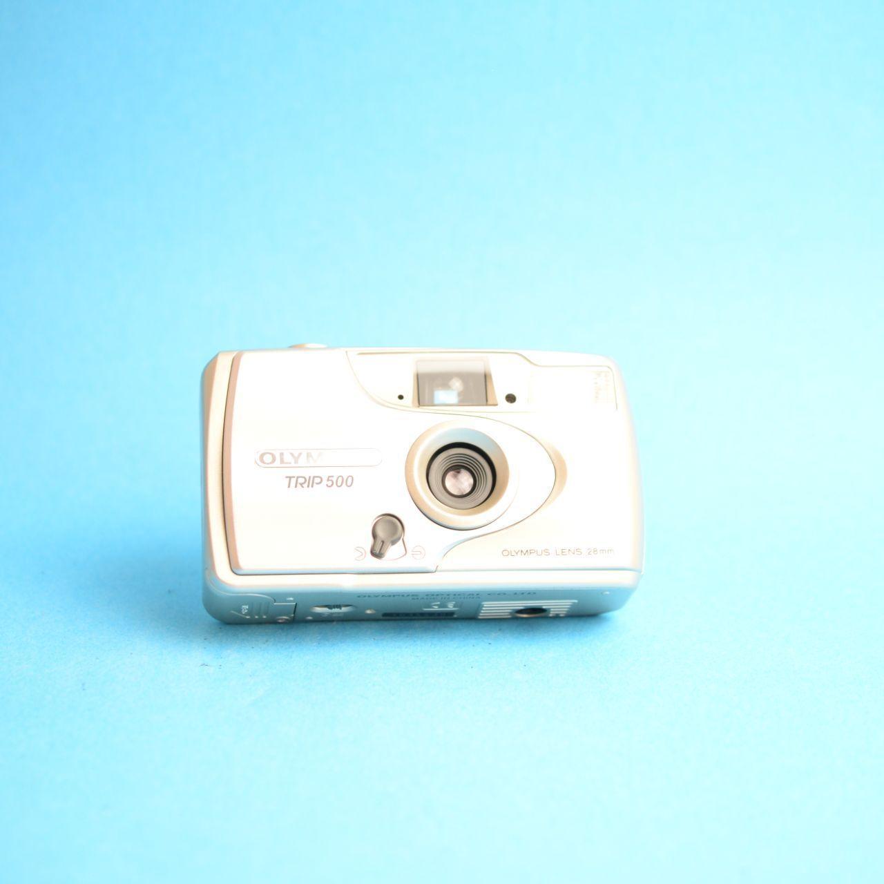 Olympus Trip 500 Film Camera | 35mm Point & Shoot | Tested & Working | Silver