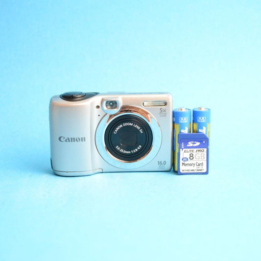 Canon PowerShot A1300 Digital Camera | 16MP | Tested & Working | Silver