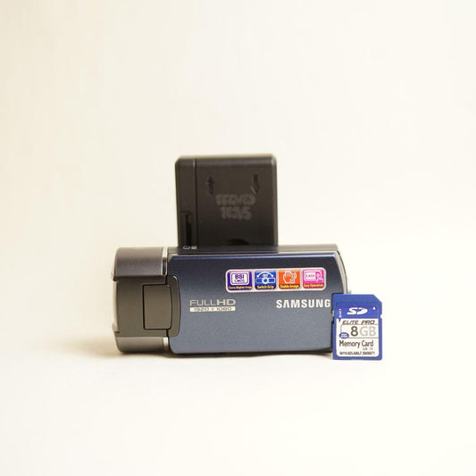 Samsung HMX-Q10UN Digital Camcorder | Full HD | Tested & Working | Blue