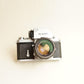 Nikon F SLR Film Camera | FULLY CLA'd | Nikkor-S Auto 50mm f/1.4 Lens | Tested & Working | Silver & Black