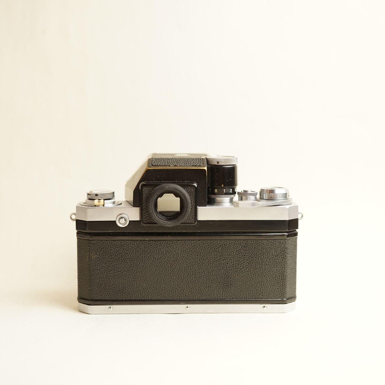 Nikon F SLR Film Camera | FULLY CLA'd | Nikkor-S Auto 50mm f/1.4 Lens | Tested & Working | Silver & Black