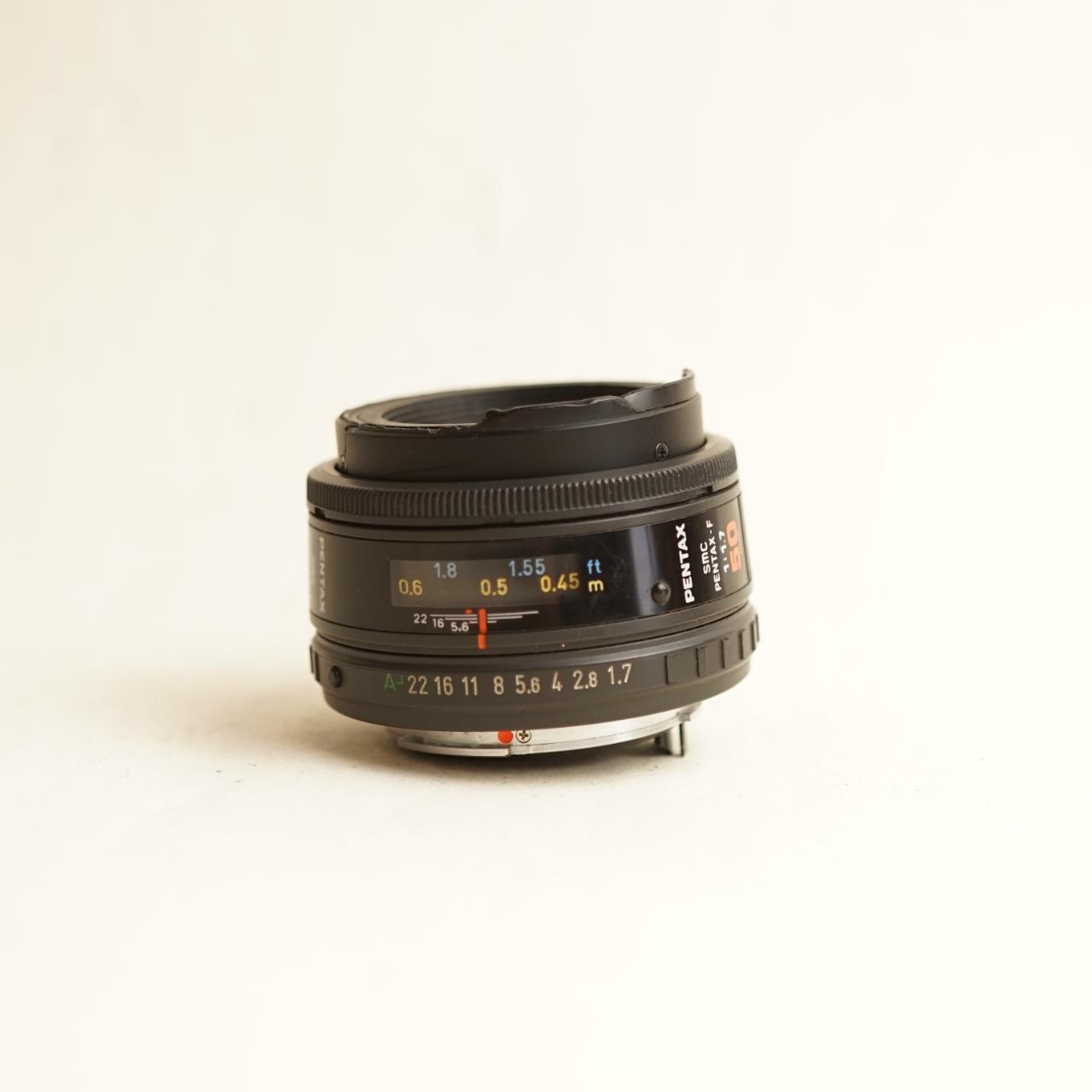 Pentax SMC Pentax-F 50mm f/1.7 Lens | Pentax K Mount | Read Description | Black