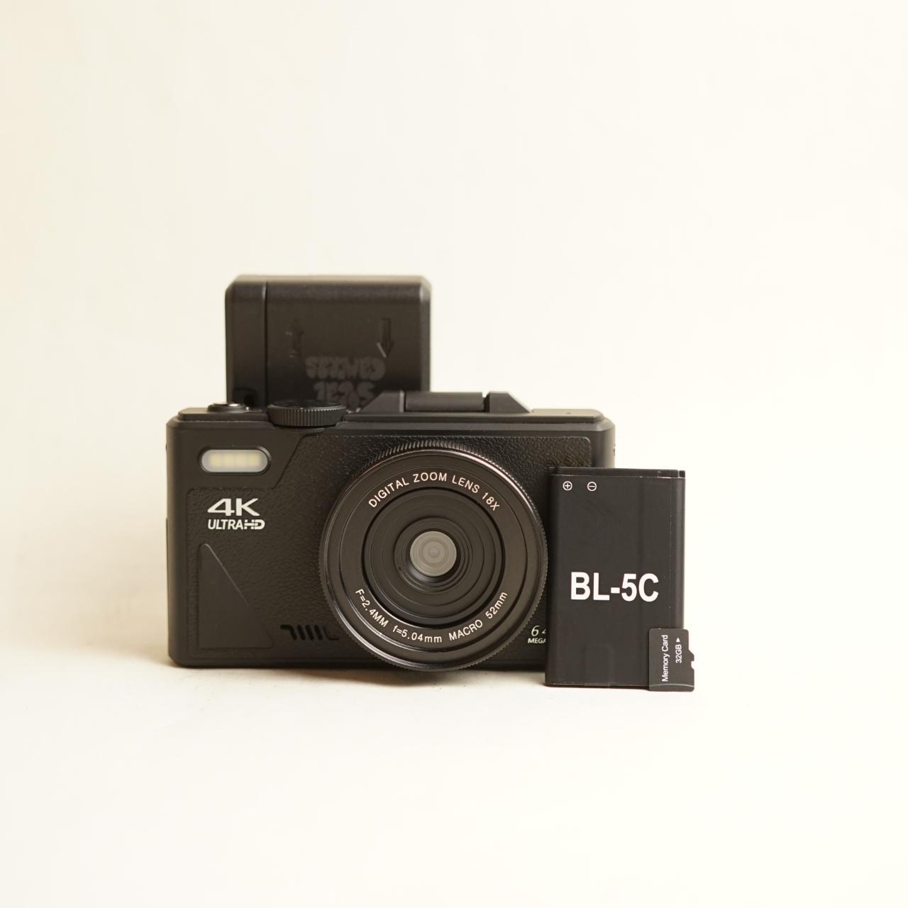 “4K” Ultra-HD Digital Camera | Tested & Working | Black