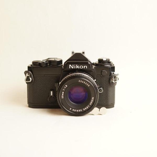 Nikon FE Film Camera + Nikon Series E 50mm f/1.8 Lens | 35mm SLR