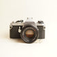 Pentax ME Film Camera + 50mm f/1.7 Lens | 35mm SLR | Tested & Working | Silver & Black