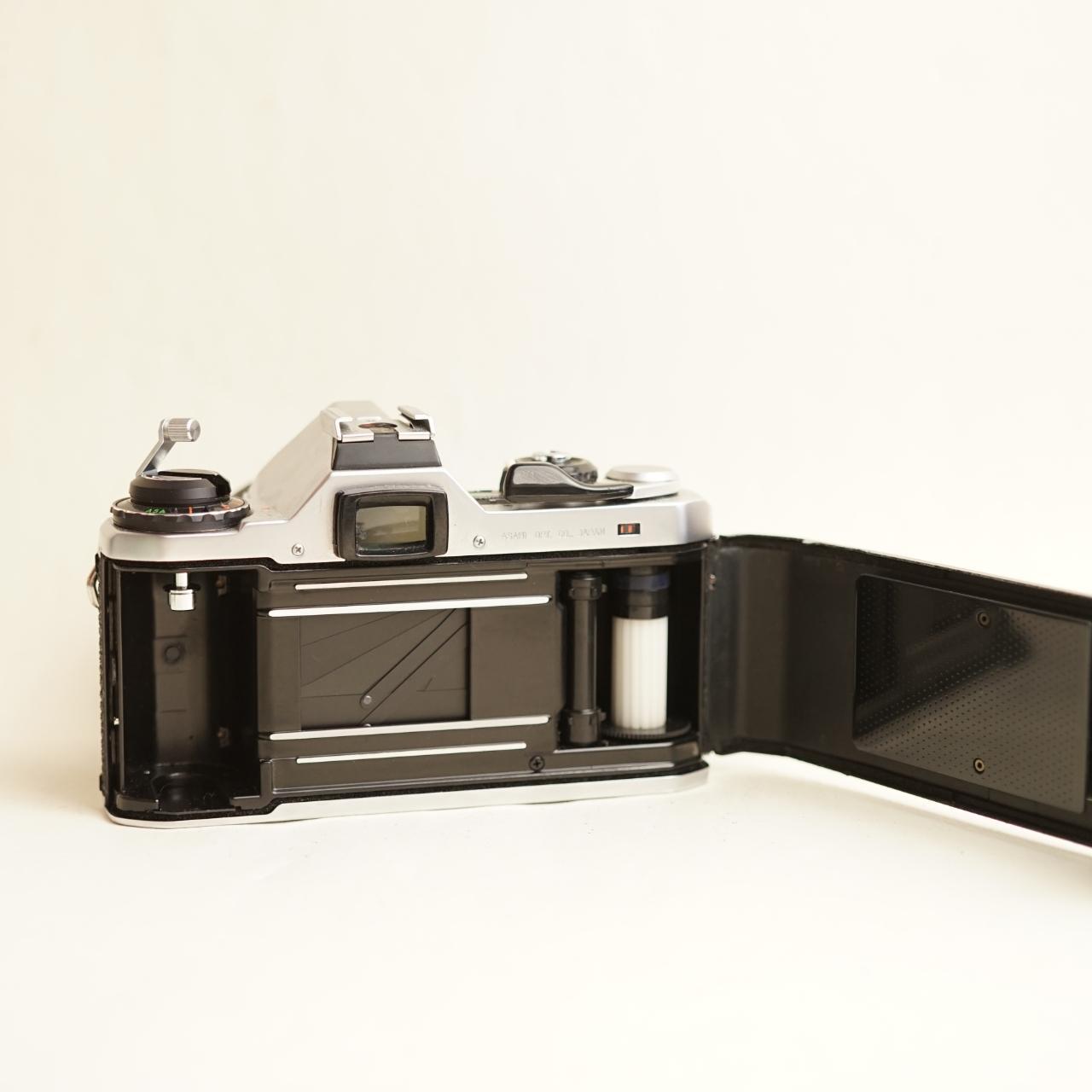 Pentax ME Film Camera + 50mm f/1.7 Lens | 35mm SLR | Tested & Working | Silver & Black