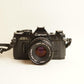 Canon AE-1 Film Camera + Canon FD 50mm f/1.8 Lens | 35mm SLR | Read Description | Silver & Black