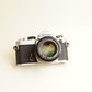 Nikon FM Film Camera + Nikon 50mm f/1.4 Lens | 35mm SLR | Tested & Working | Silver & Black