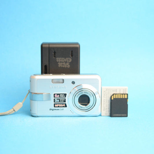 Samsung Digimax L60 Digital Camera | 6MP | Tested & Working | Silver