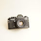 Ricoh XR-2s Film Camera w/ 50mm f/2 Lens | 35mm SLR | Tested & Working | Black & Silver