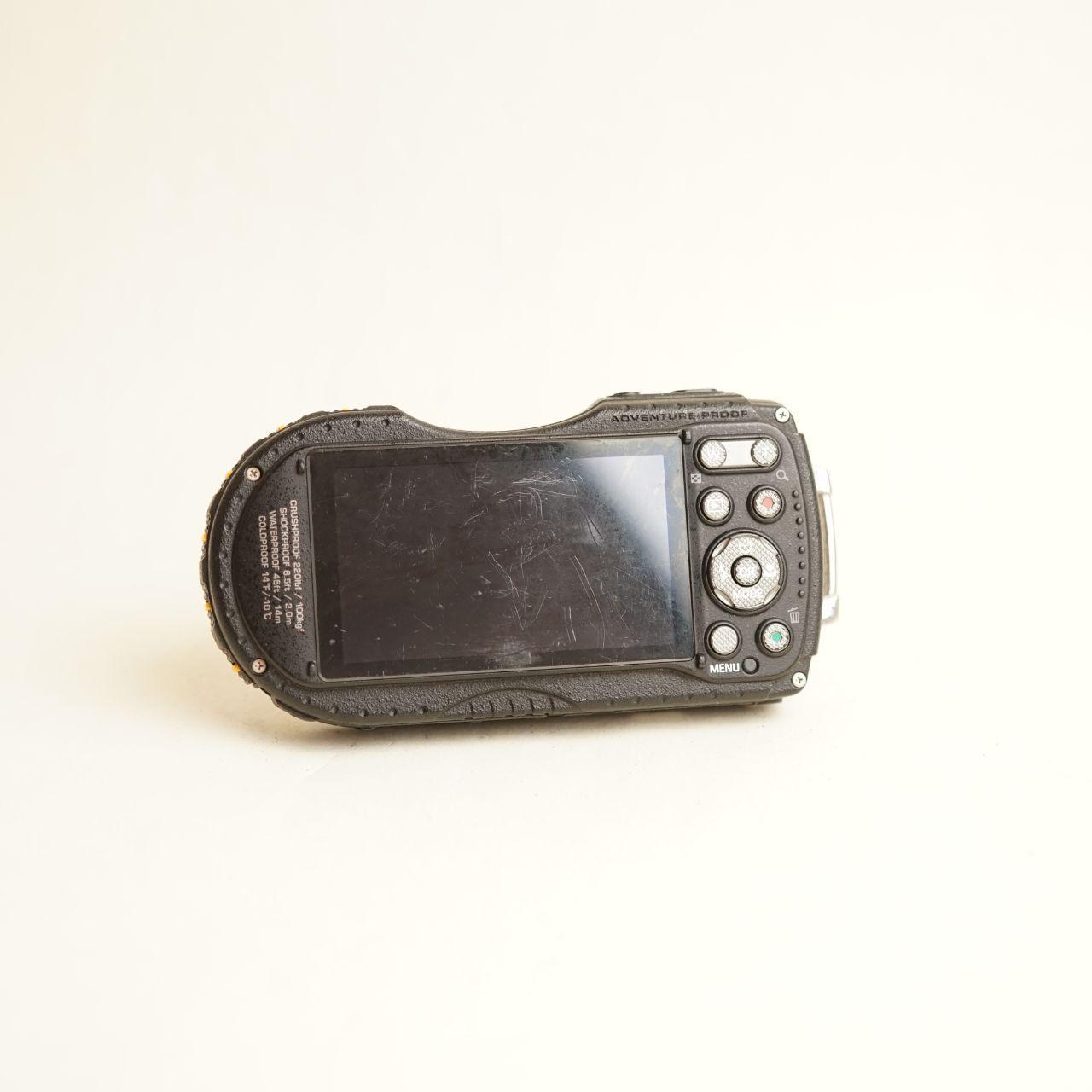 Pentax WG-3 Digital Camera | 16MP | Read Description | Black & Orange