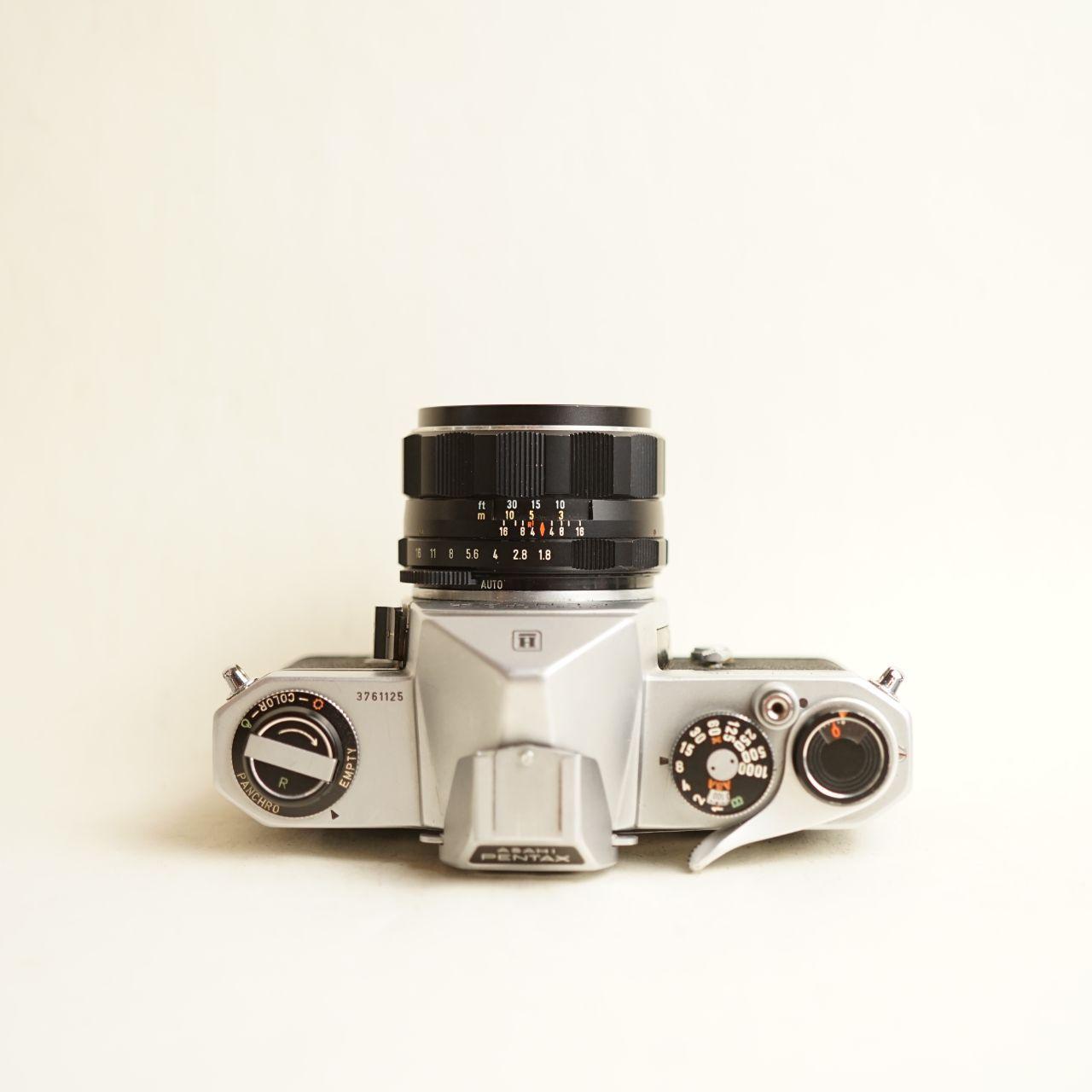 Pentax Spotmatic Film Camera + 55mm f/1.8 Lens | FULLY CLA'D | 35mm SLR | Tested & Working | Read Description