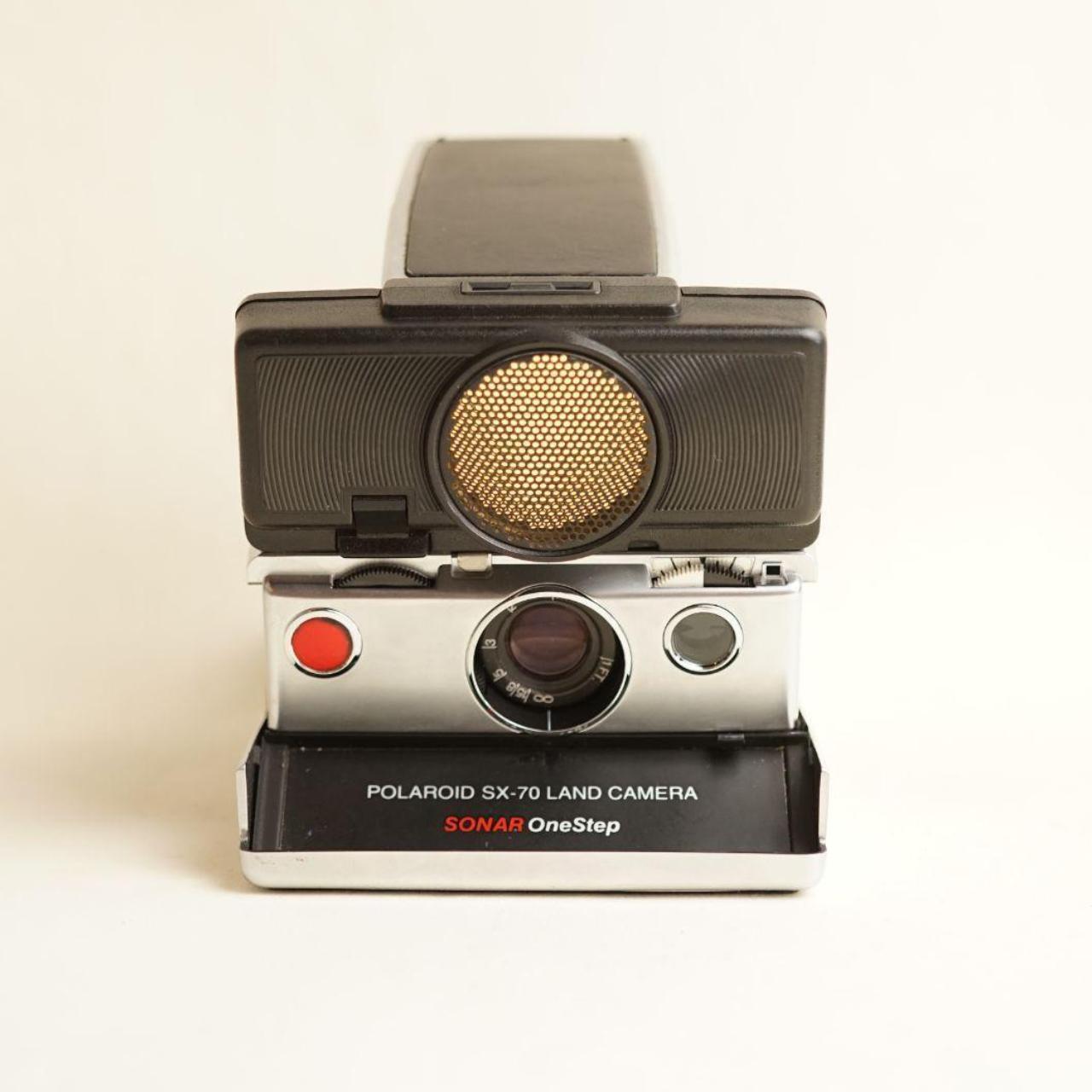 Polaroid SX-70 Land Camera Sonar OneStep | Instant Film Camera | Tested & Working | Silver & Black