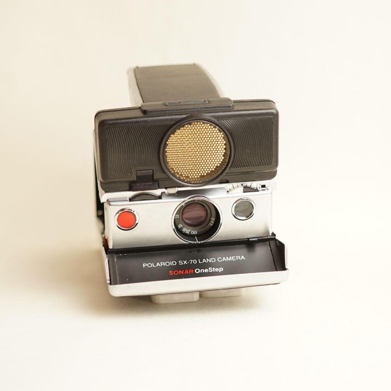 Polaroid SX-70 Land Camera Sonar OneStep | Instant Film Camera | Tested & Working | Silver & Black