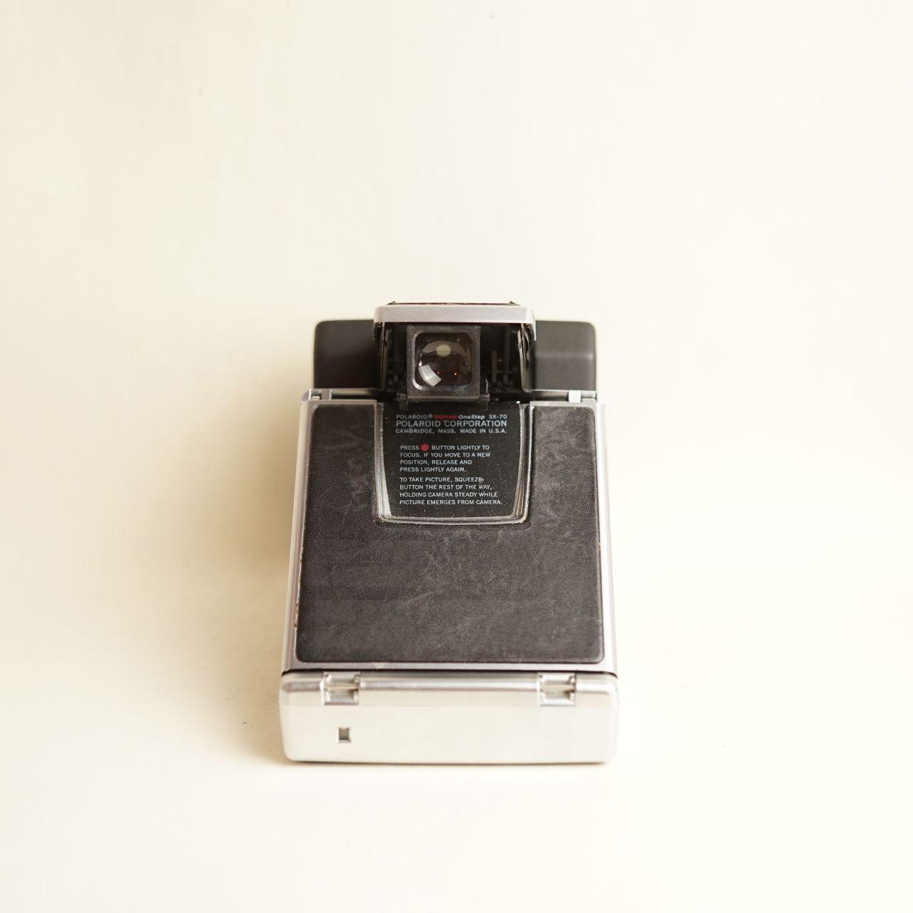 Polaroid SX-70 Land Camera Sonar OneStep | Instant Film Camera | Tested & Working | Silver & Black