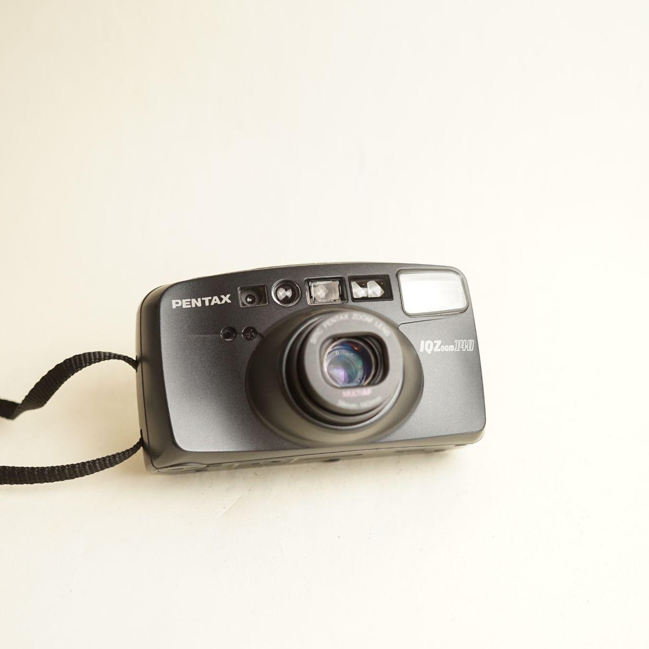 Pentax IQZoom 140 Film Camera | 35mm Point & Shoot | Read Description | Grey