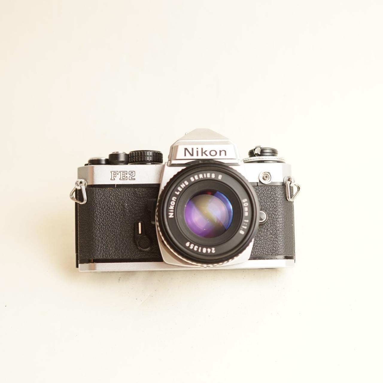 Nikon FE2 Film Camera + Nikon Series E 50mm f/1.8 Lens | 35mm SLR | Tested & Working