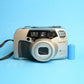 Pentax IQZoom 200 Film Camera | 35mm Point & Shoot | Tested & Working | Grey & Silver