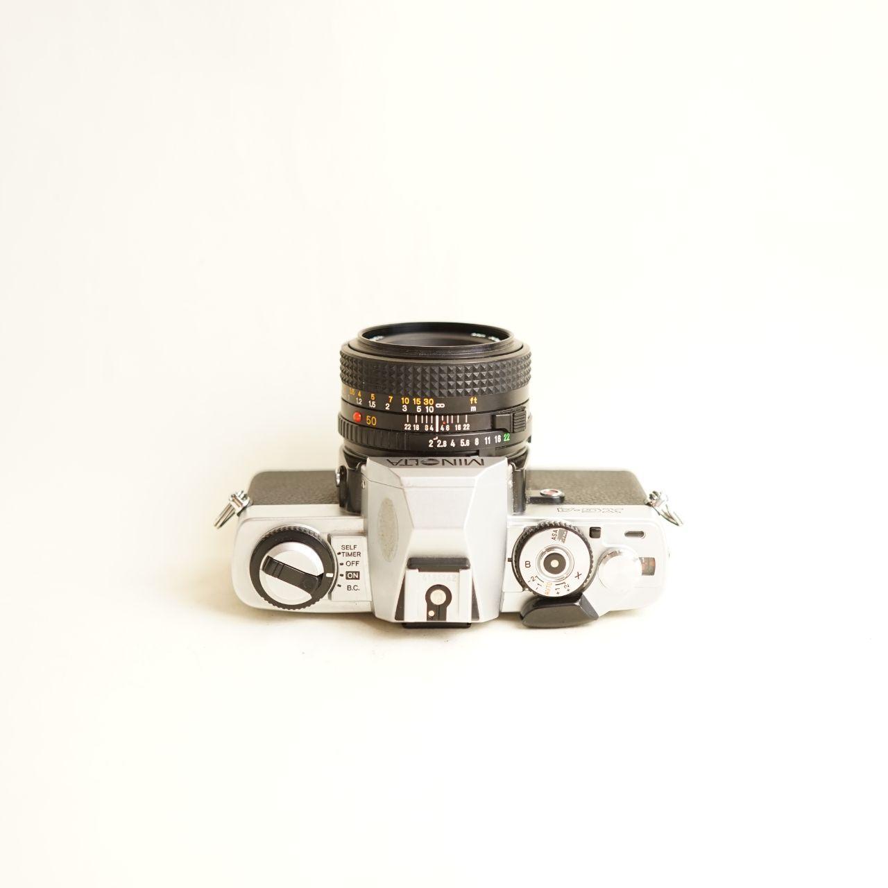 Minolta XG-A Film Camera | 35mm SLR | Tested & Working | Silver & Black