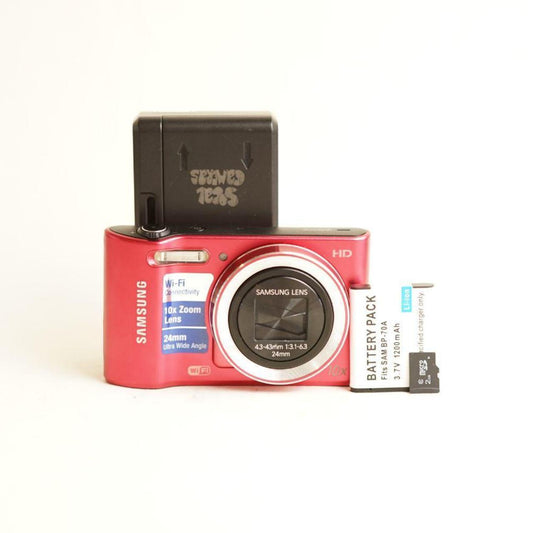 Samsung WB30F Digital Camera | 16.2MP | Tested & Working | Red