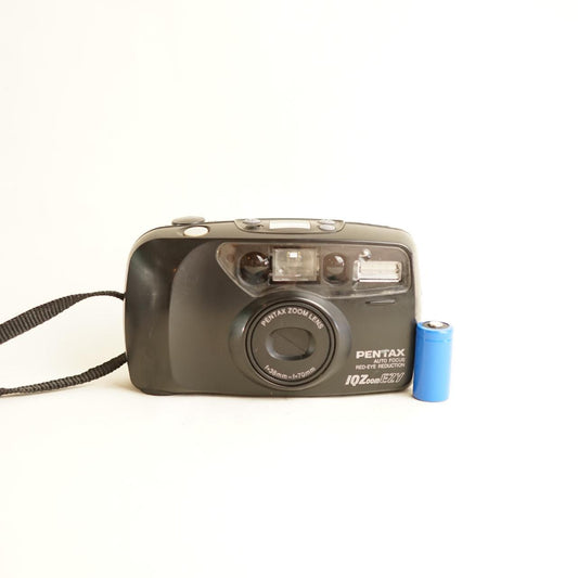 Pentax IQZoom EZY Date | 35mm Film Camera | Tested & Working | Black