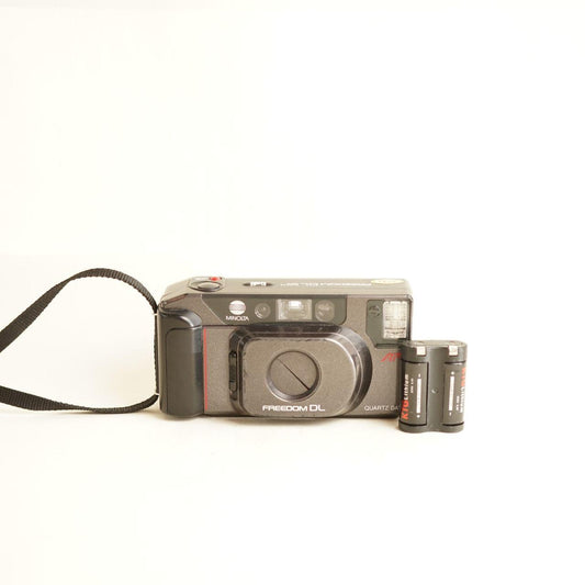 Minolta Freedom DL Film Camera | 35mm Point & Shoot | Tested & Working | Grey