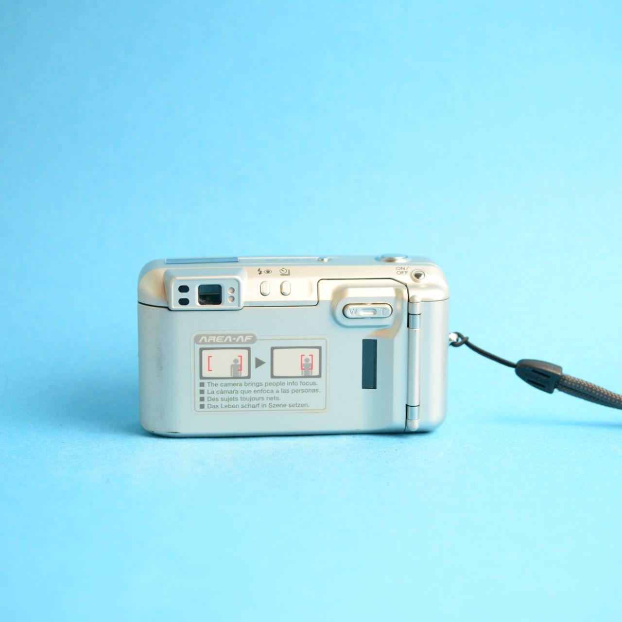 Minolta Riva Zoom 160 Film Camera | 35mm Point & Shoot | Tested & Working | Gold