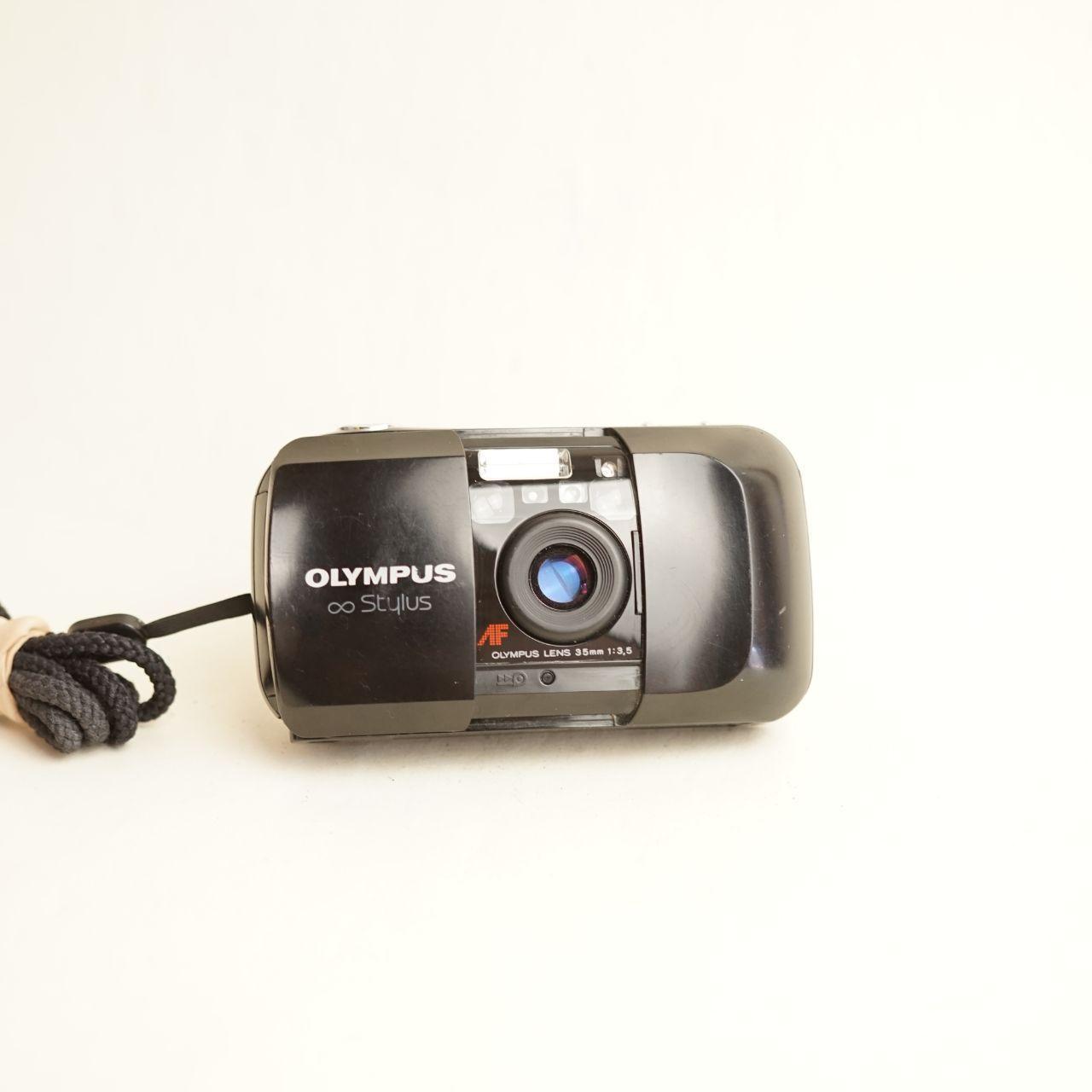 Olympus Infinity Stylus (MJU I) Film Camera | 35mm Point & Shoot | Tested & Working | Black