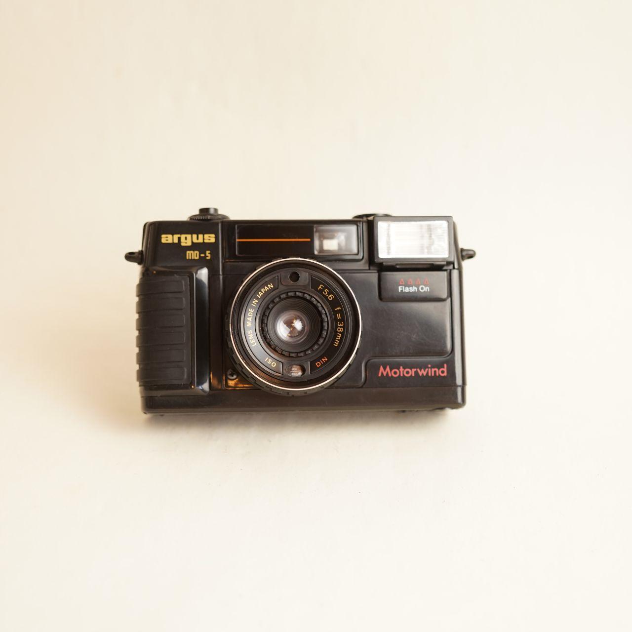 Argus MD-5 Motorwind Film Camera | 35mm Point & Shoot | Tested & Working | Black