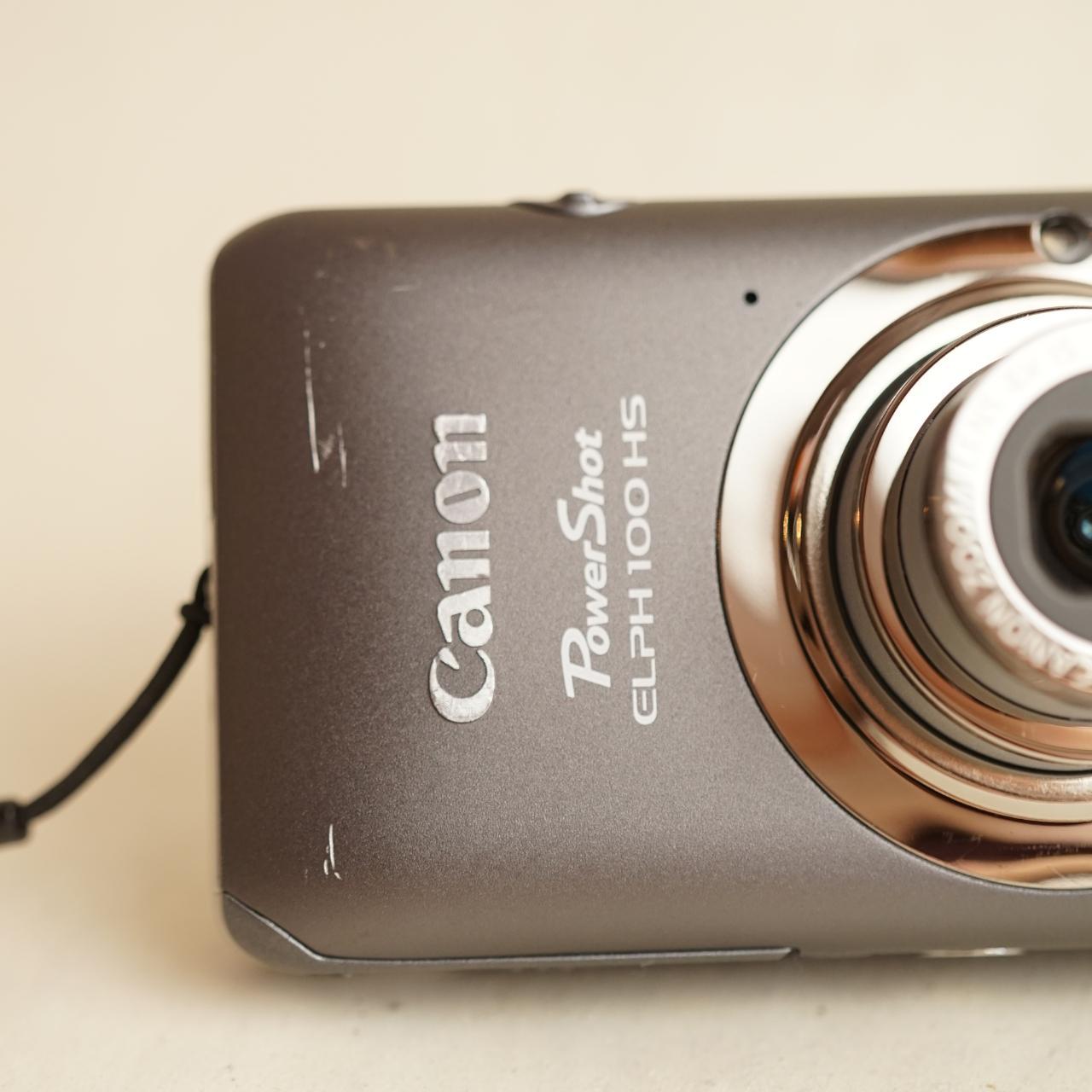 Canon PowerShot ELPH 100 HS Digital Camera | 12.1MP | Tested & Working | Grey