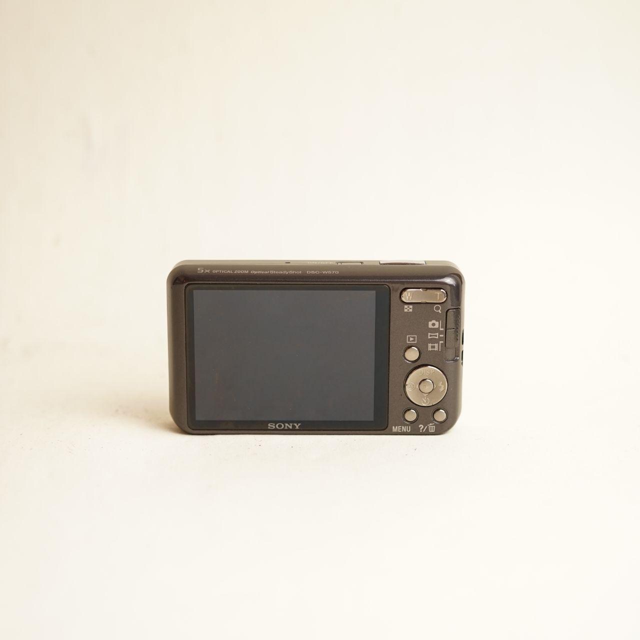 Sony Cyber-shot DSC-W570 Digital Camera | 16.1MP | Tested & Working | Silver