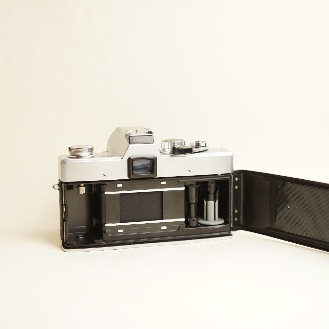 Minolta SRT101 35mm Film Camera + 50mm f/1.4 Lens | FULLY CLA'D | 35mm SLR | Tested & Working | Silver & Black