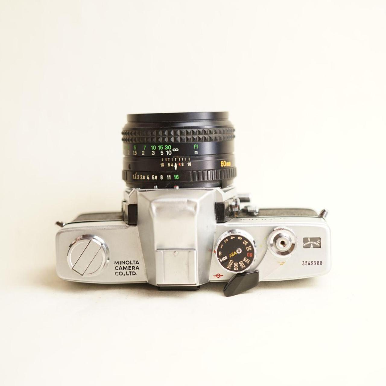 Minolta SRT101 35mm Film Camera + 50mm f/1.4 Lens | FULLY CLA'D | 35mm SLR | Tested & Working | Silver & Black