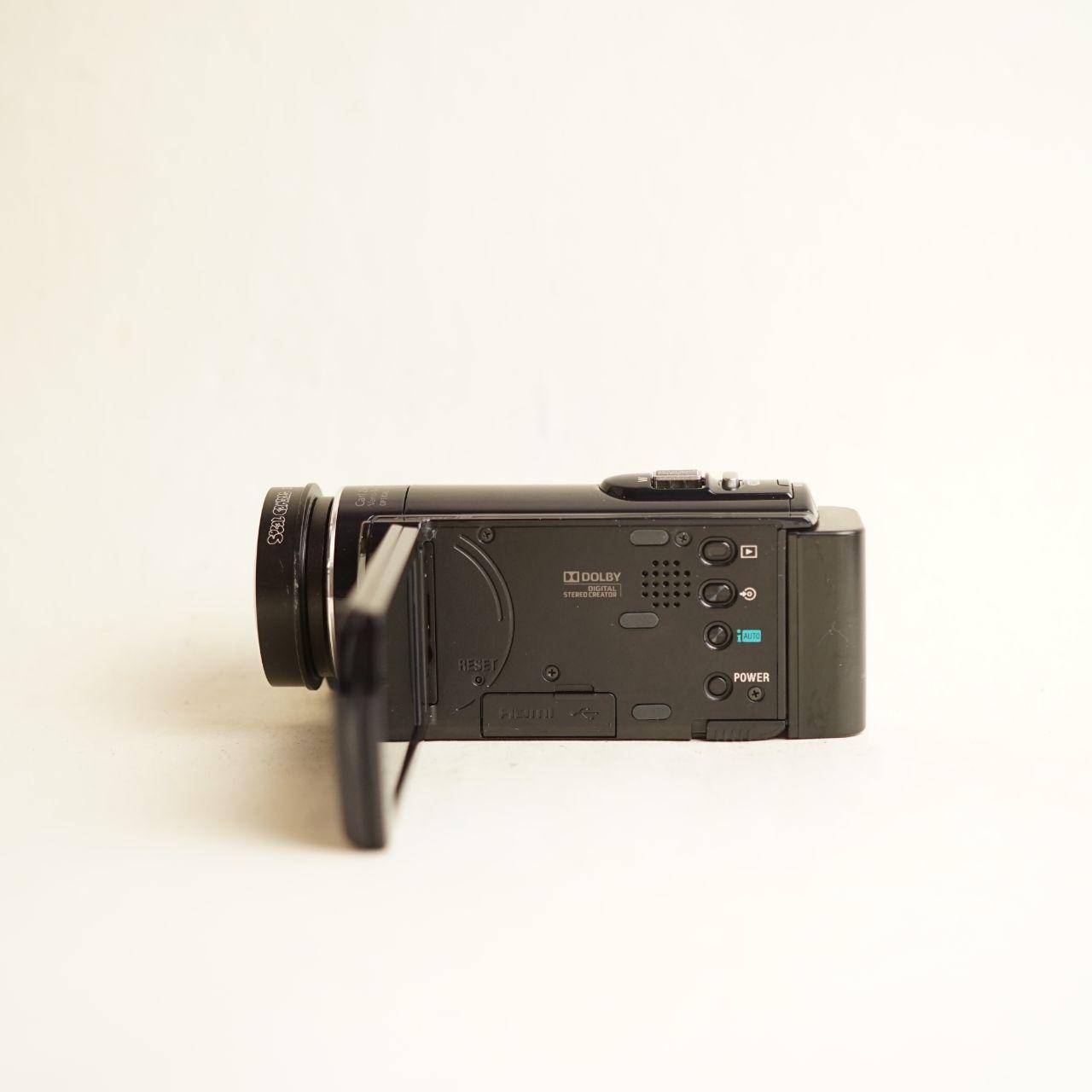 Sony Handycam HDR-CX150 Digital Camcorder + 0.2x Fisheye | Full HD | Tested & Working | Navy