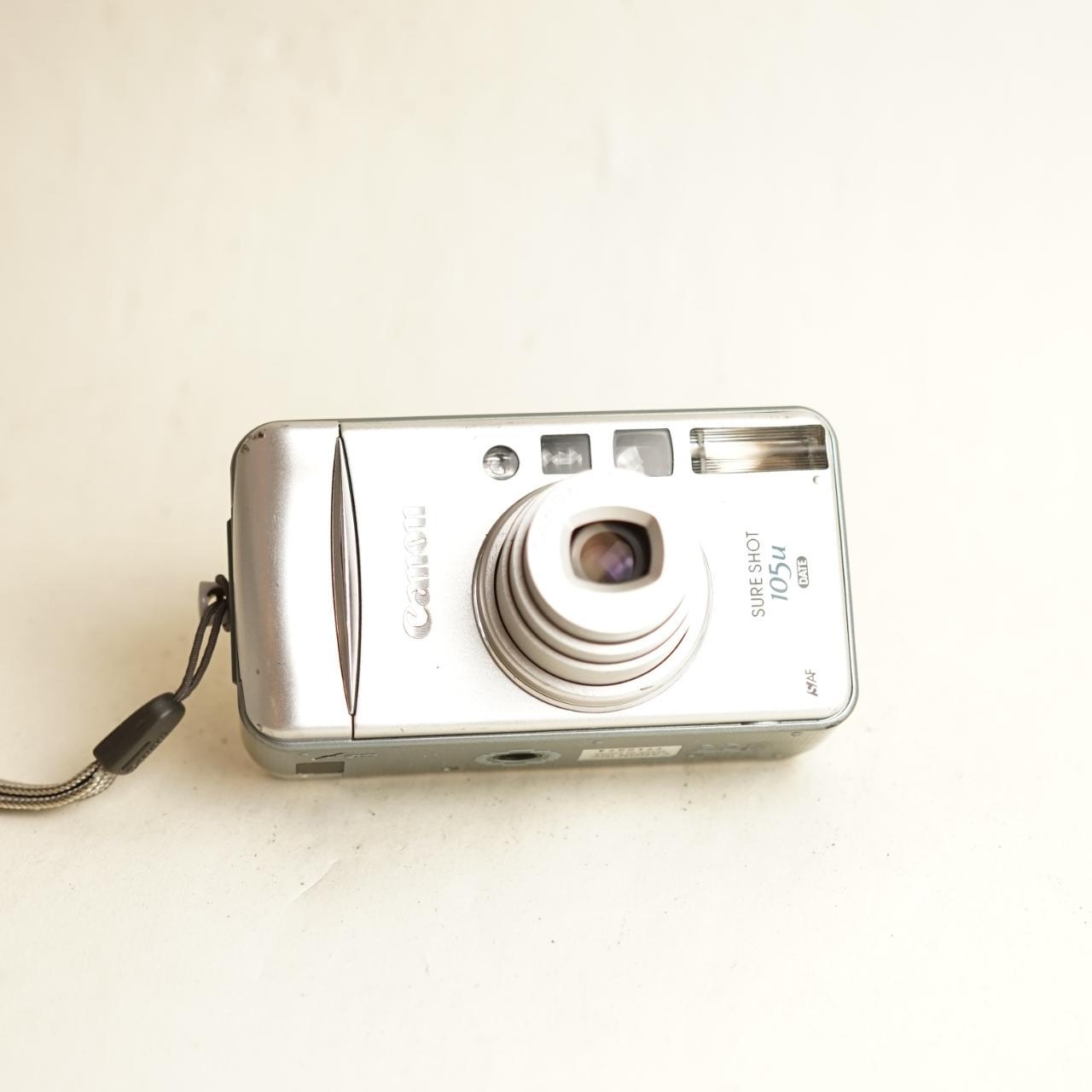 Canon Sure Shot 105u Film Camera | 35mm Point & Shoot | Tested & Working | Silver