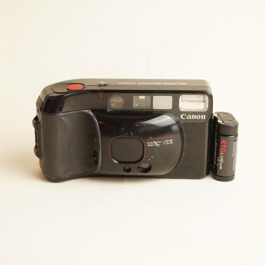 Canon SureShot Supreme Film Camera | 35mm Point & Shoot | Tested & Working | Black