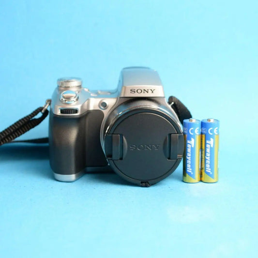 Sony Cyber-shot DSC-H1 Digital Camera | 5.1MP | Tested & Working | Silver