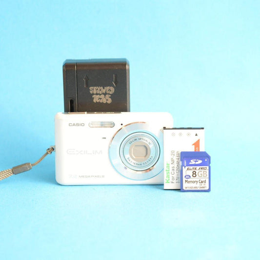 Casio Exilim EX-Z77 Digital Camera | 7.2MP | Tested & Working | White