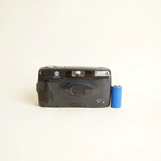 Minolta P’s Film Camera | 35mm Point & Shoot | Read Description | Grey
