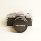 Olympus OM-F Film Camera + Olympus 35-105mm f/3.5-4.5 Lens | 35mm SLR | Tested & Working | Silver & Black