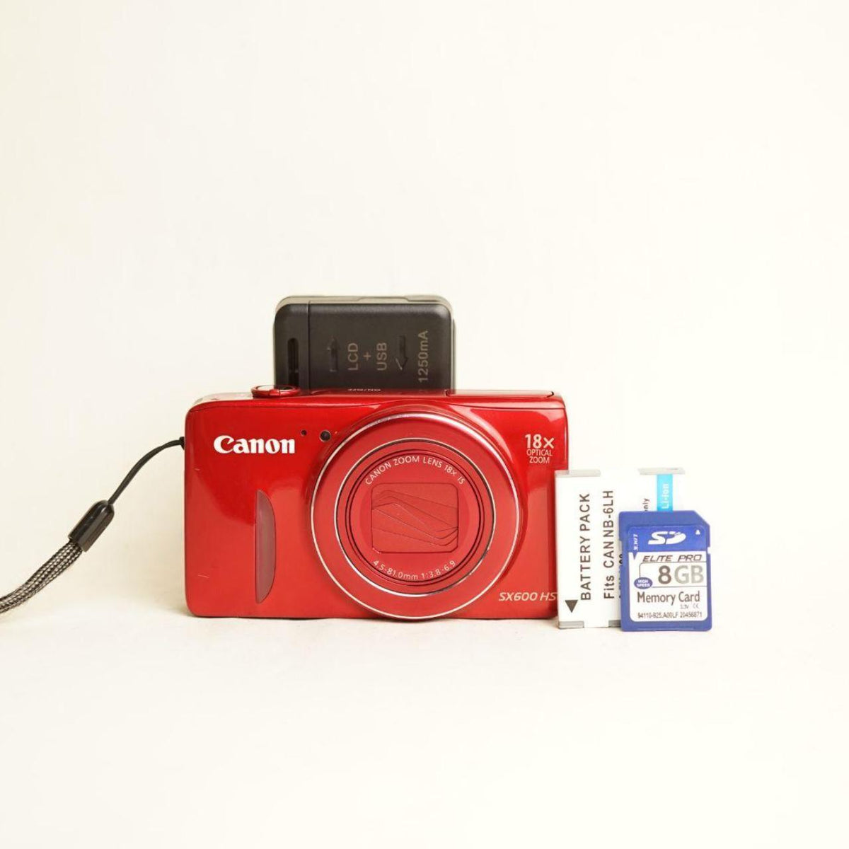 Canon PowerShot SX600 HS Digital Camera | 16MP | Read Description | Red